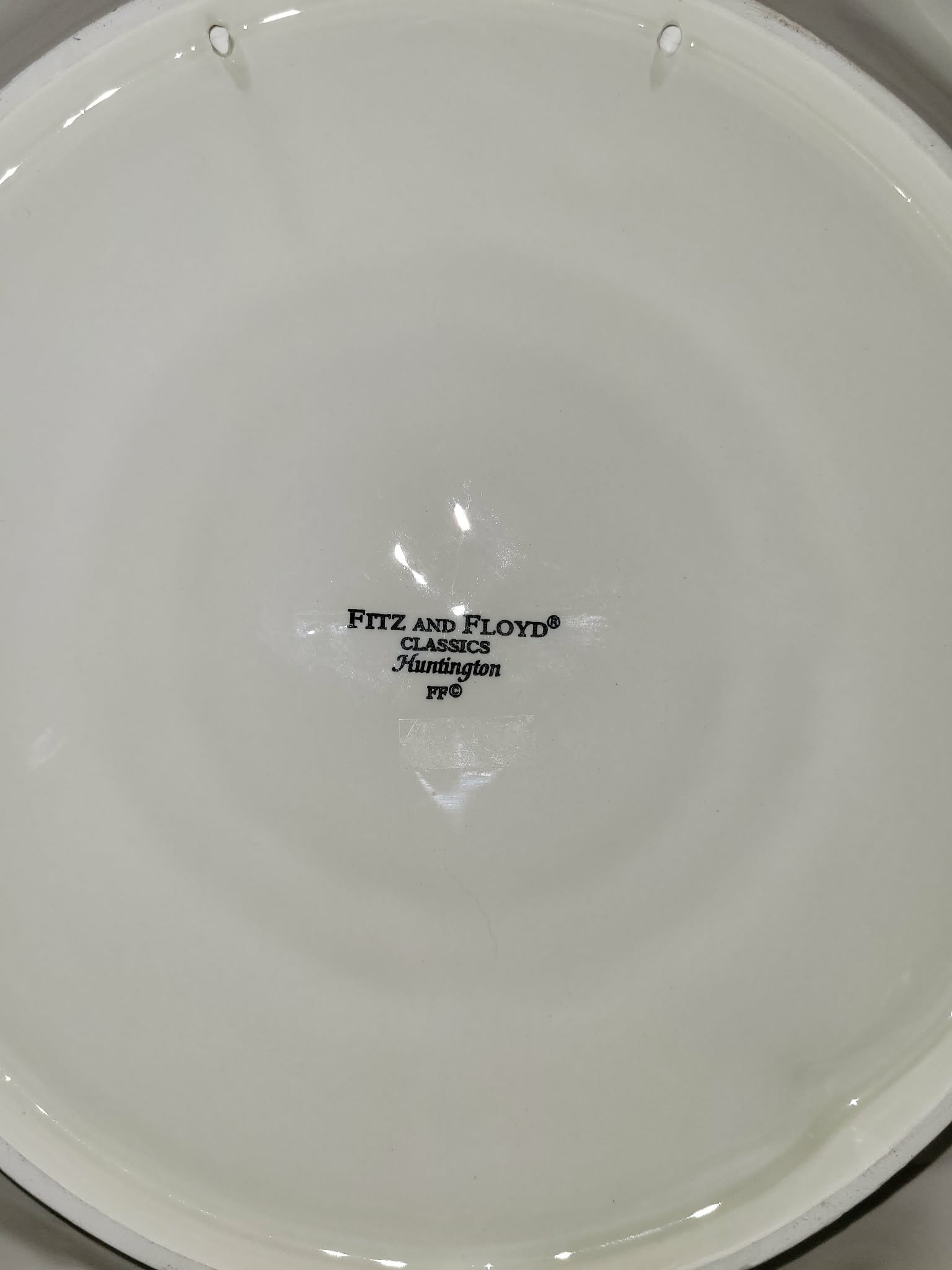 Fitz and Floyd Classics Huntington porcelain serving platter or charger