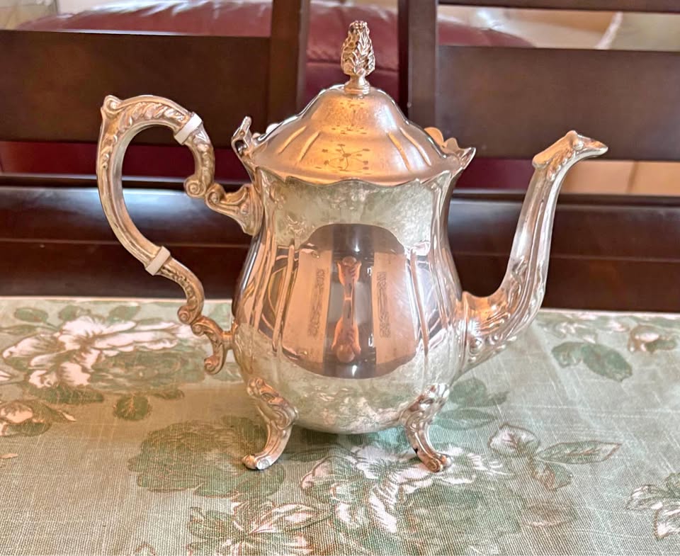 Silver-plated coffee or tea pot