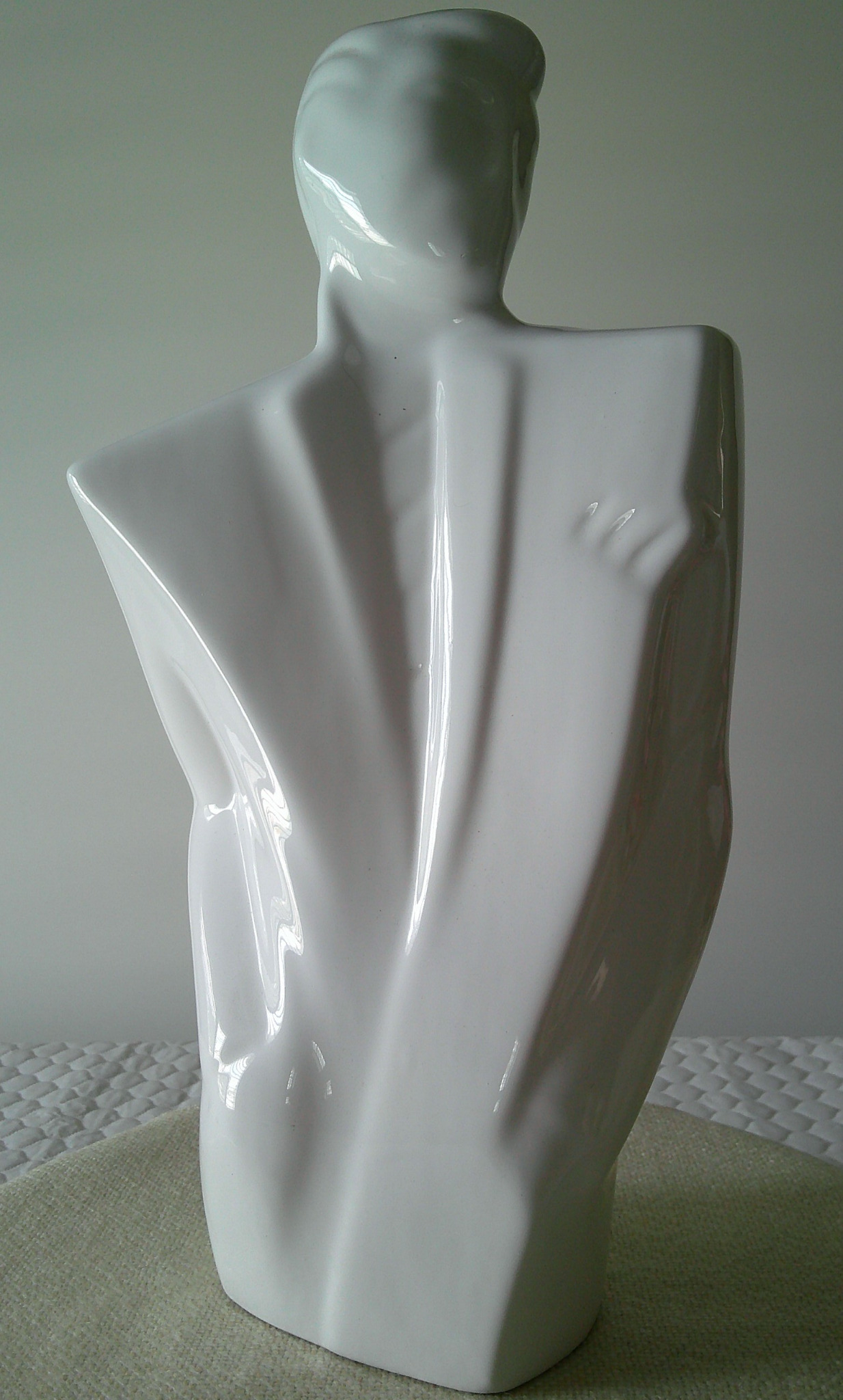 Modernist ceramic torso sculpture / vase