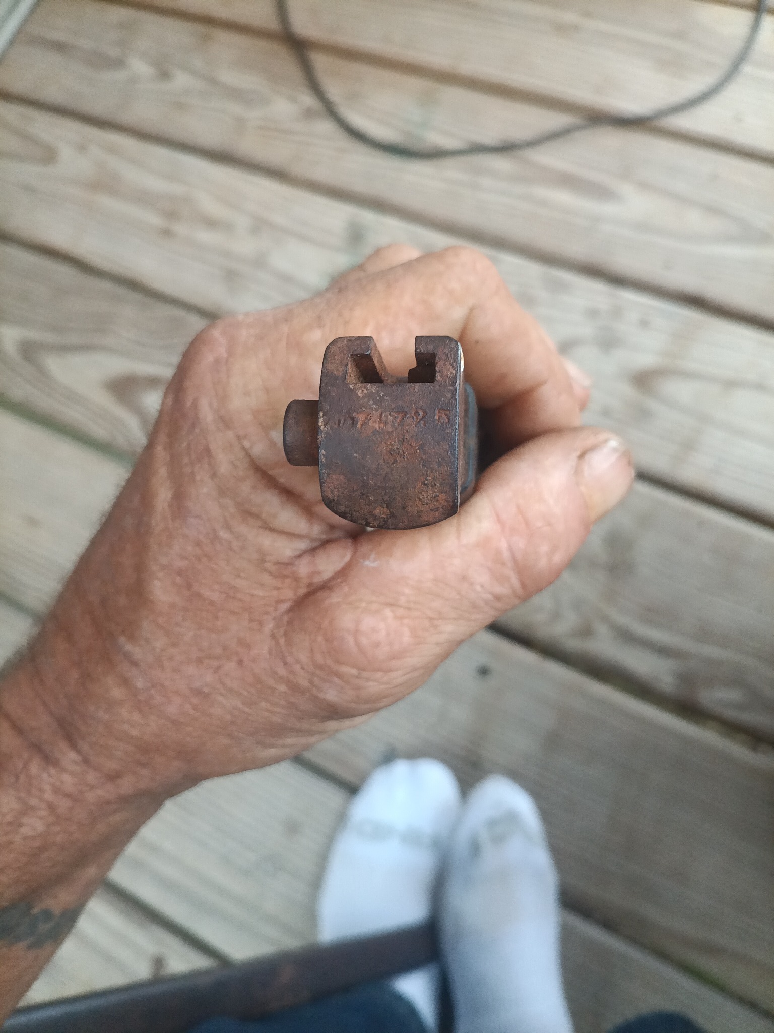 Unknown machined steel tool component or die block