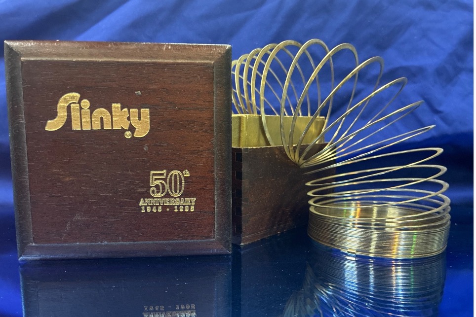 Slinky 50th Anniversary commemorative spring toy