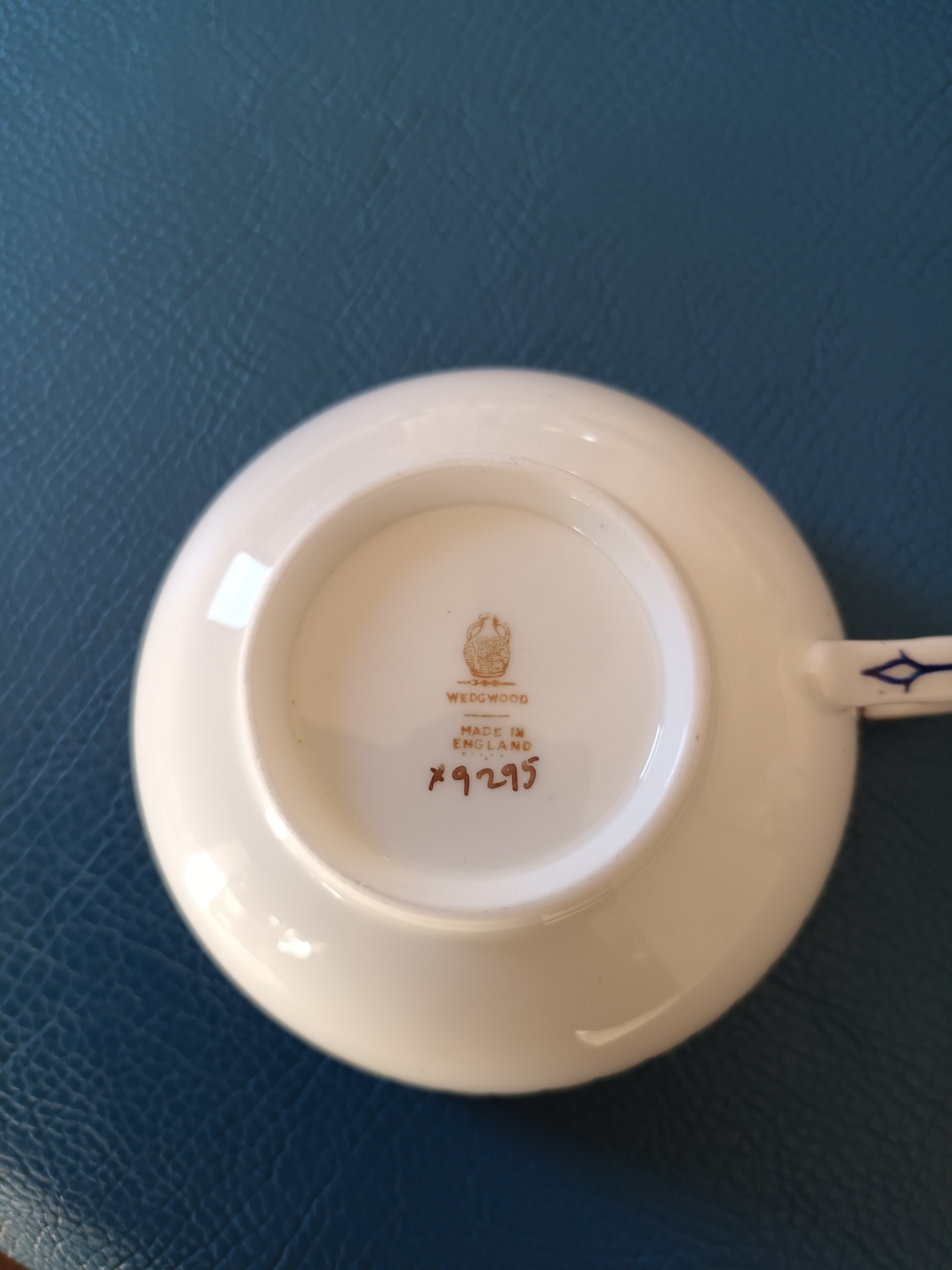 Wedgwood porcelain cup or small teacup (marked Wedgwood, Made in England, pattern/shape number 79295)