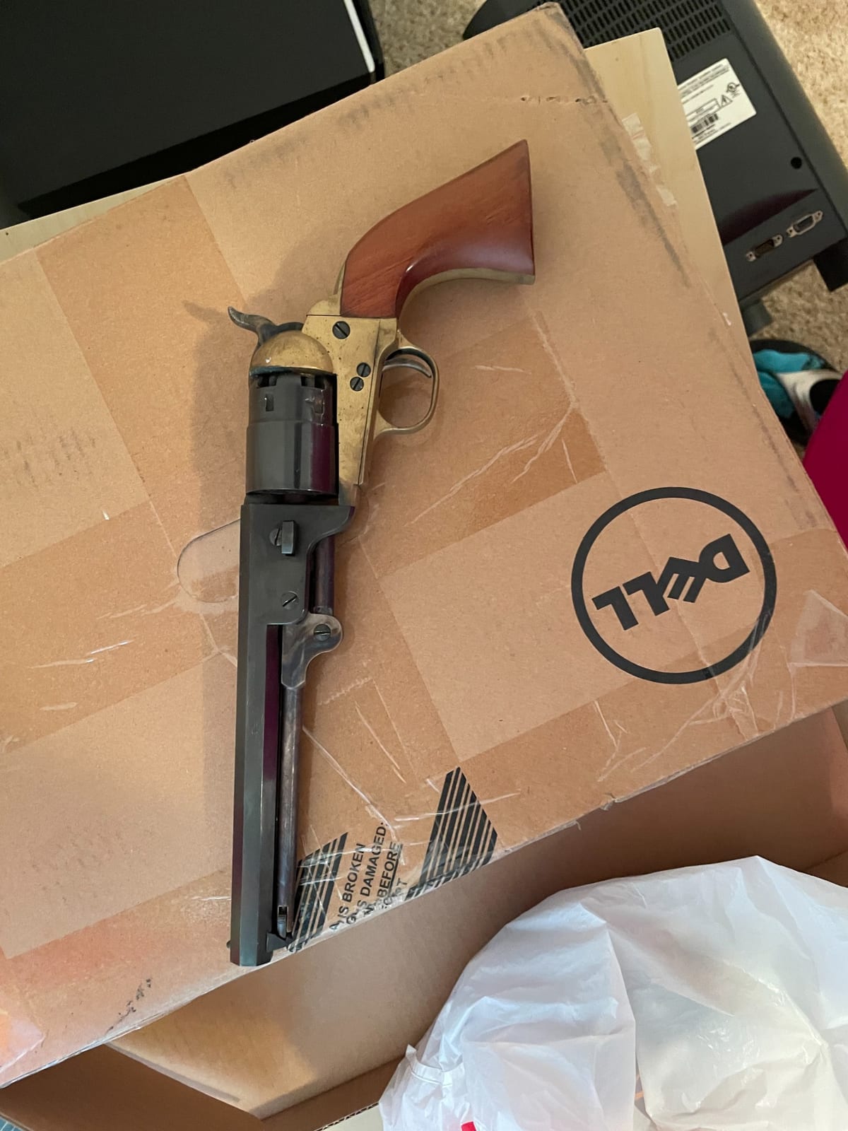 Replica-style single-action revolver (likely cap-and-ball or decorative reproduction)