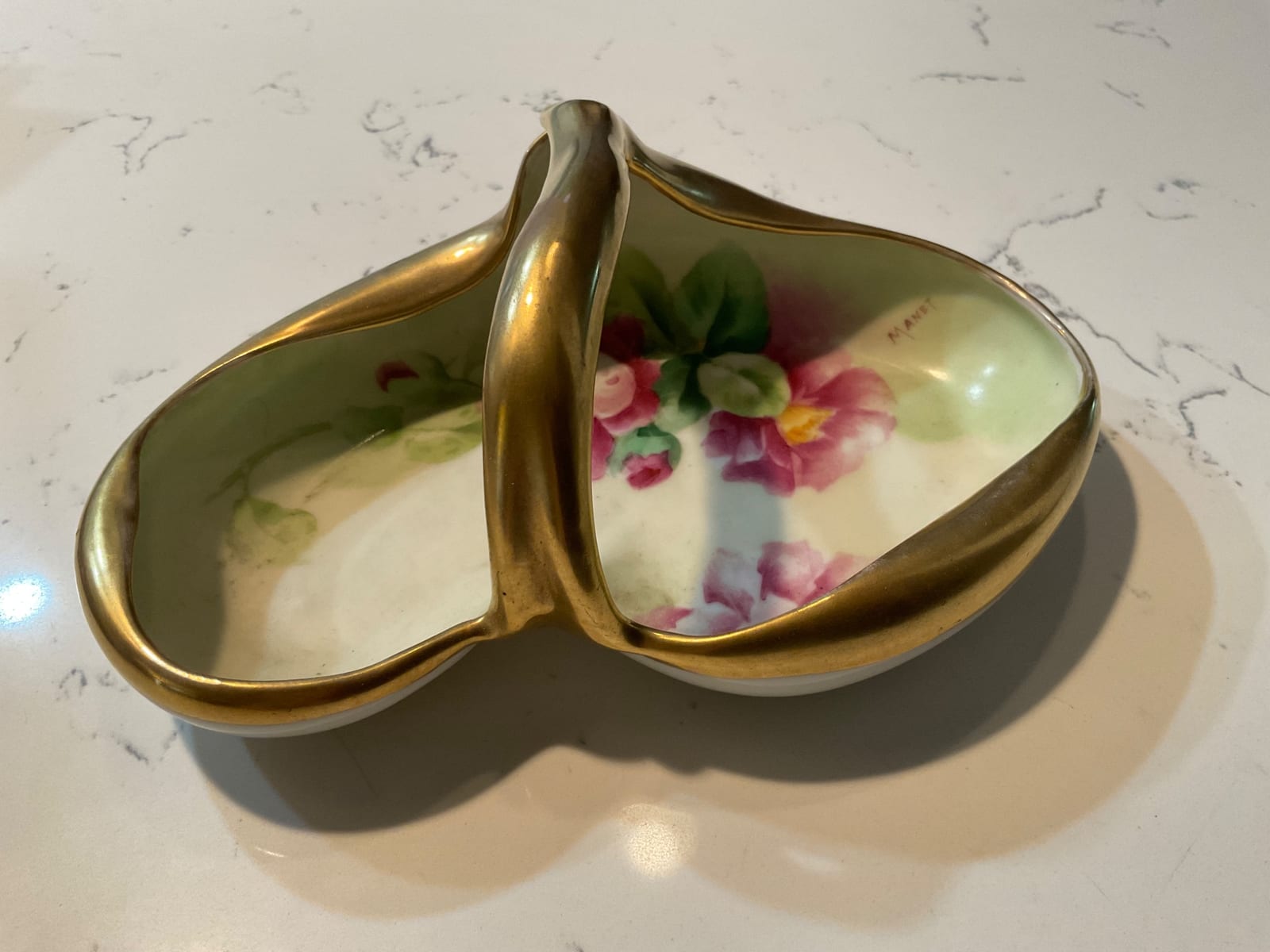 Porcelain divided serving dish / relish tray