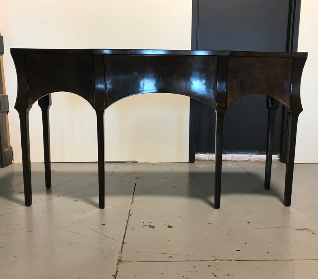 Dark wood console table or sideboard