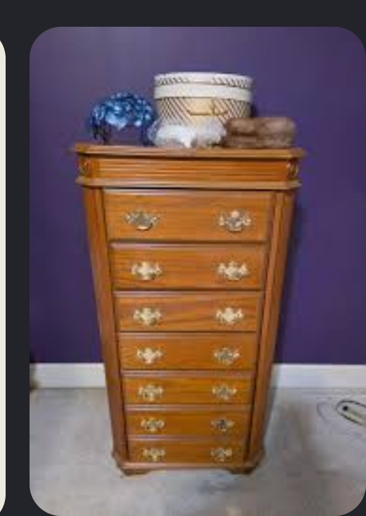 Tall narrow chest of drawers / lingerie chest