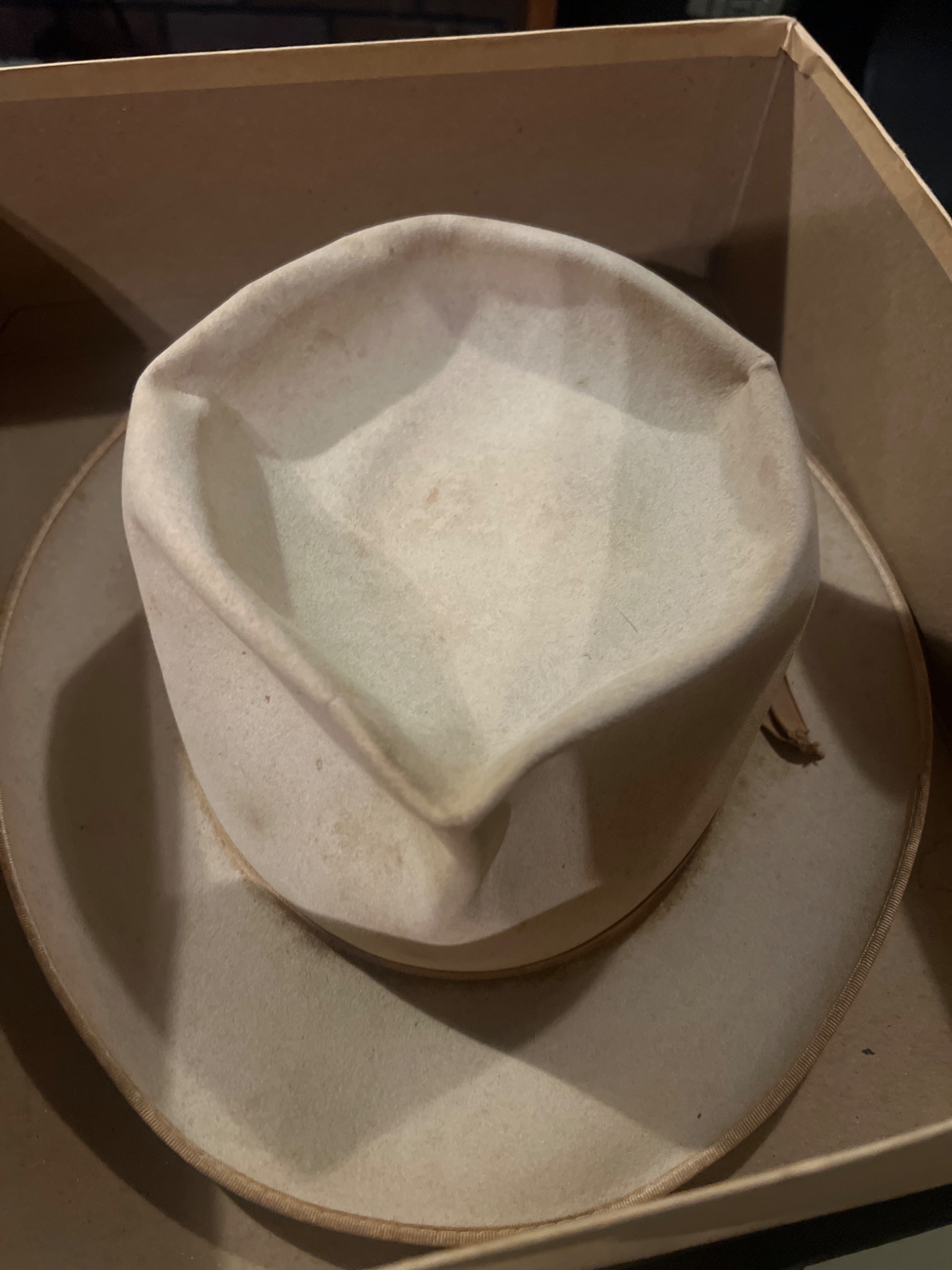 Vintage felt hat in original hat box