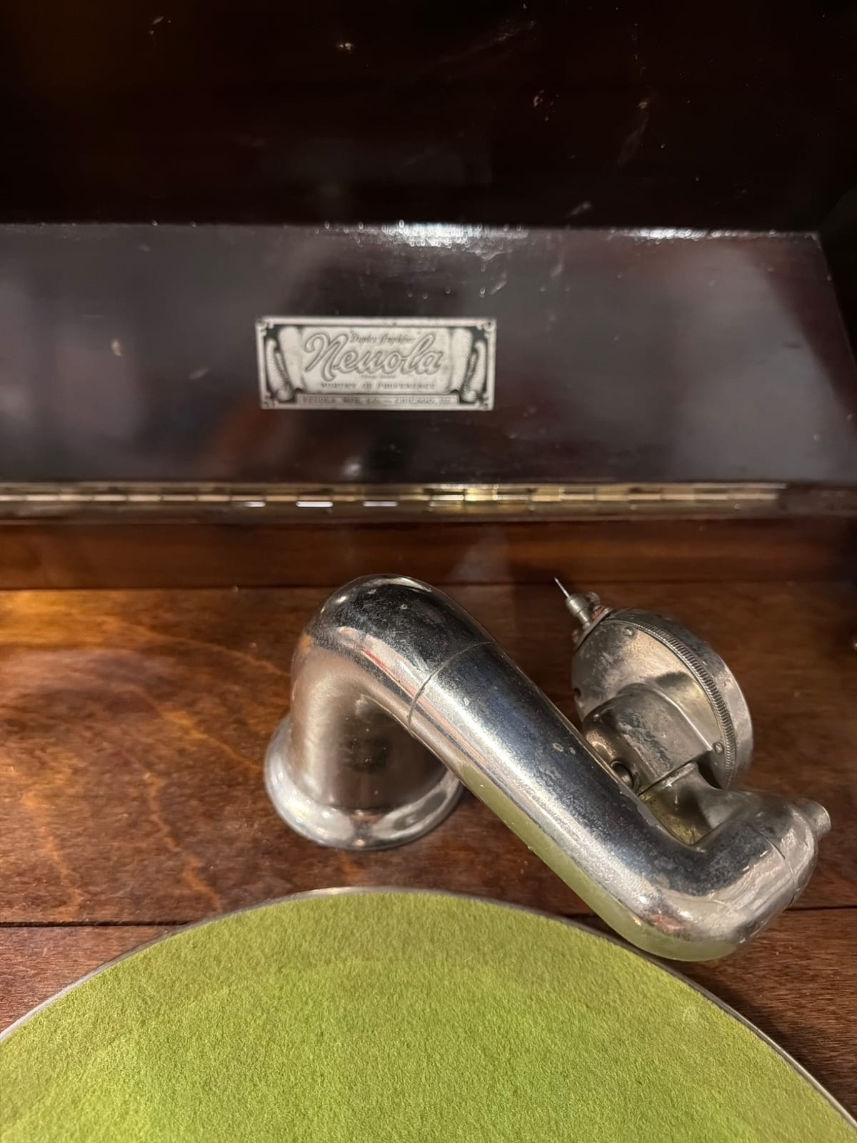 Neutrola branded phonograph/record player tonearm assembly