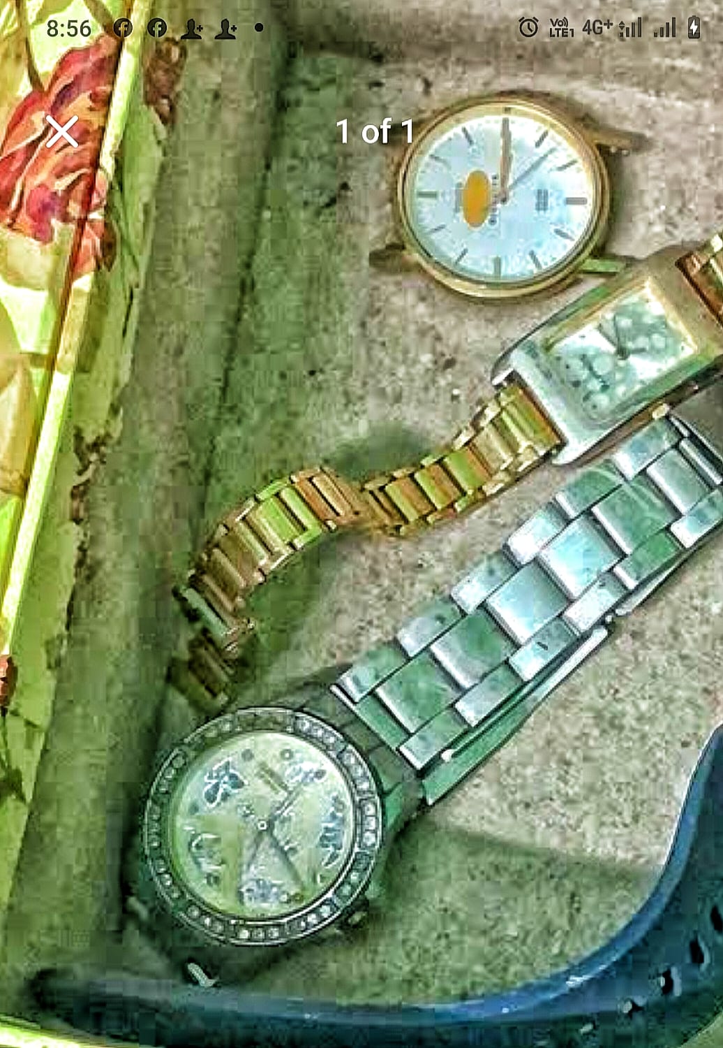 Assorted vintage wristwatches (three watches shown)
