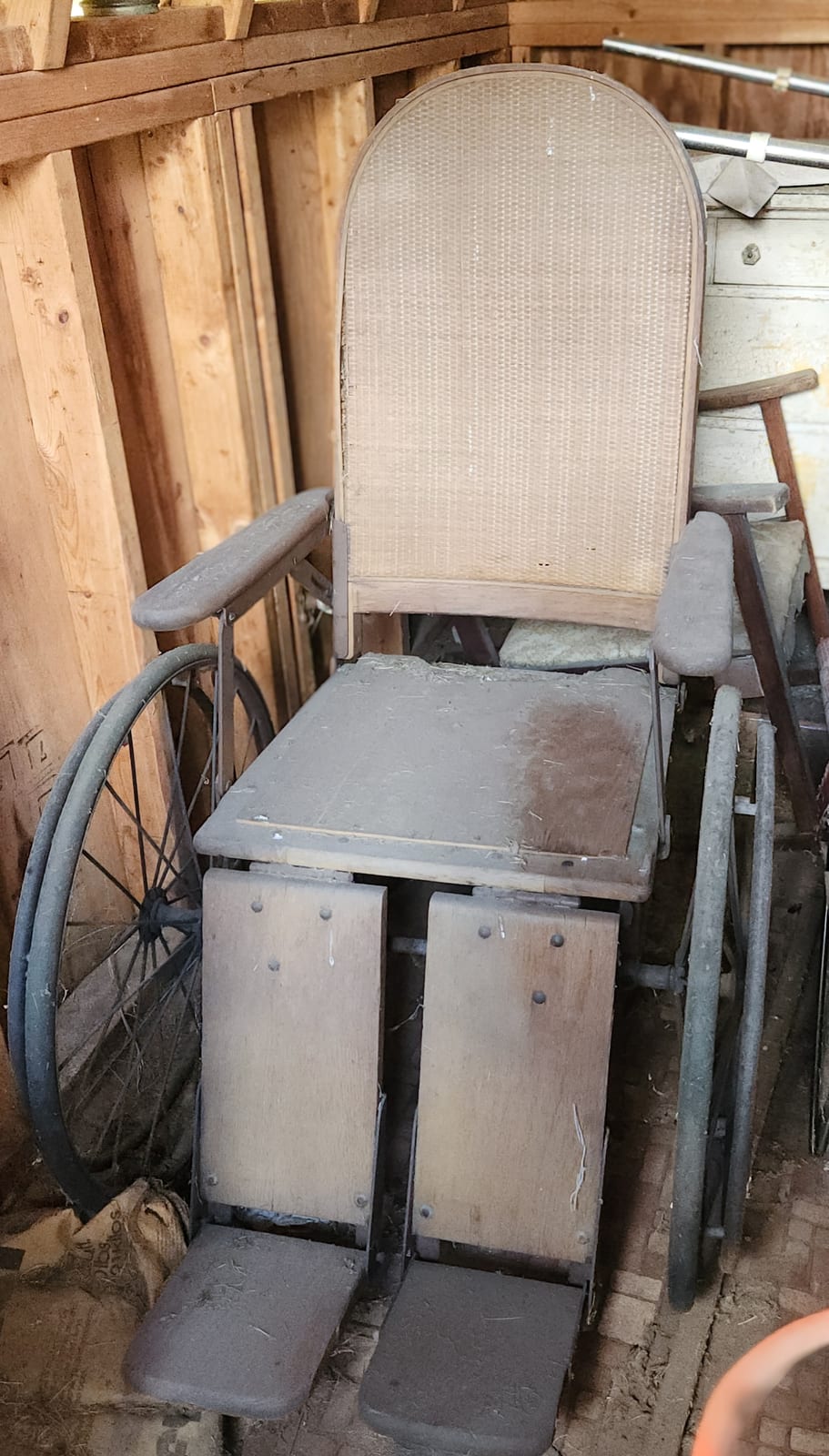 Vintage wheelchair