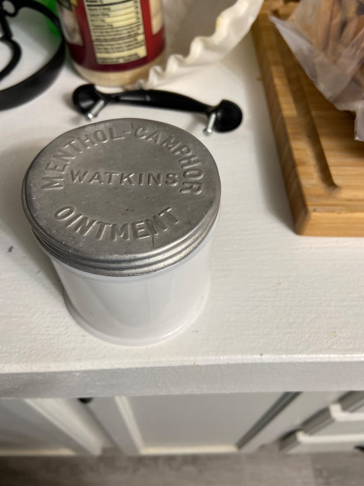 Watkins Menthol-Camphor Ointment jar