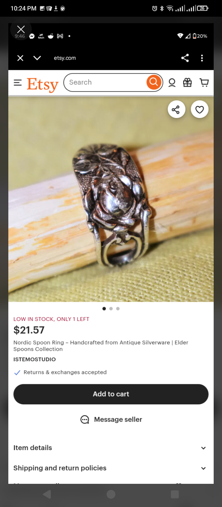 Decorative spoon ring