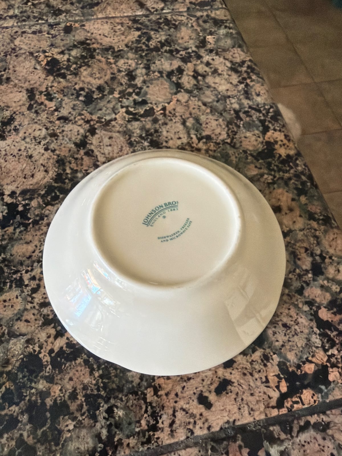 Johnson Bros. porcelain saucer or small plate