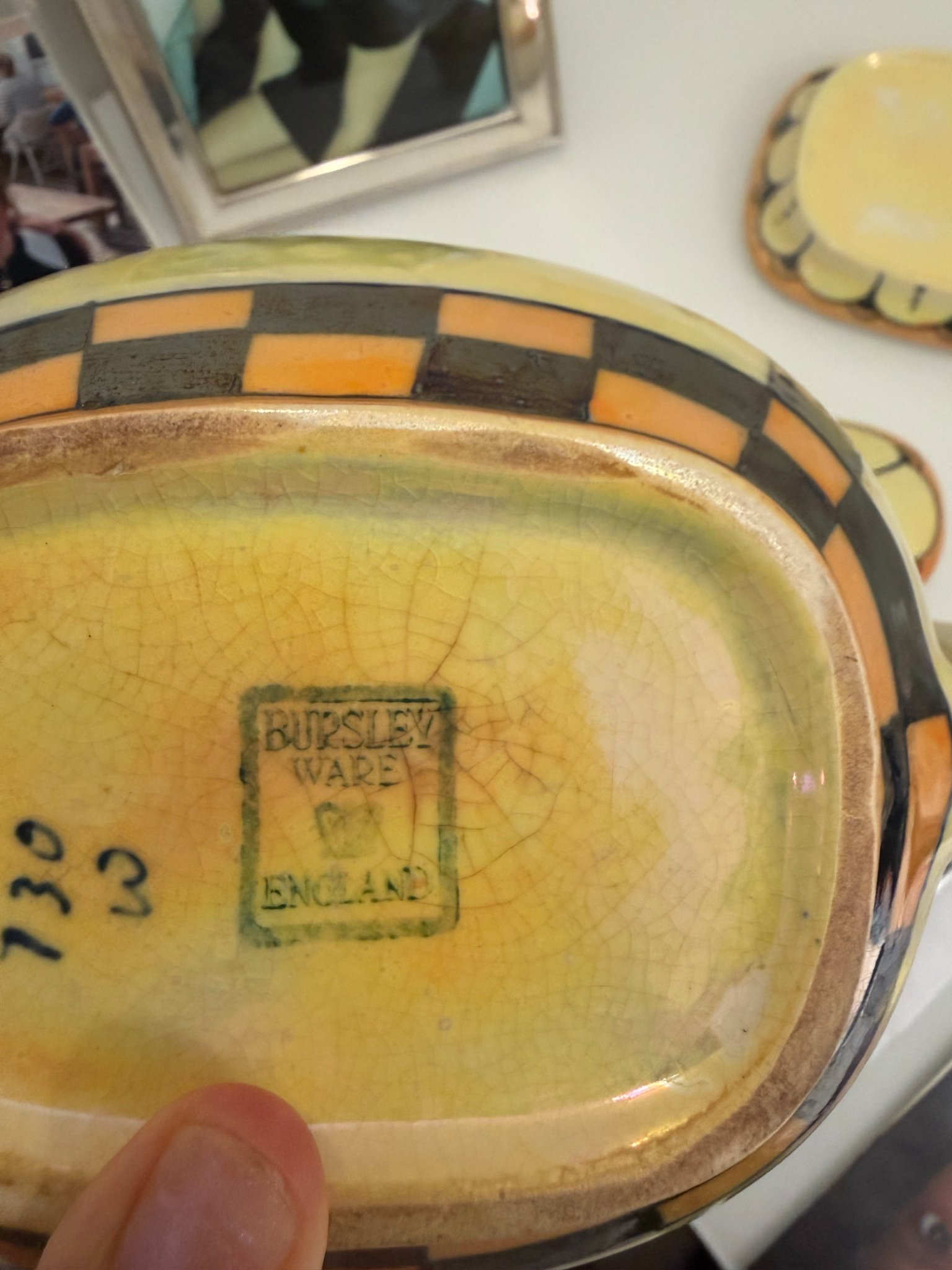 Bursley Ware ceramic dish or ashtray