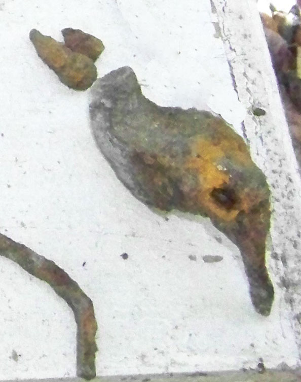 Unknown decorative metal appliqué or cast ornament fragment