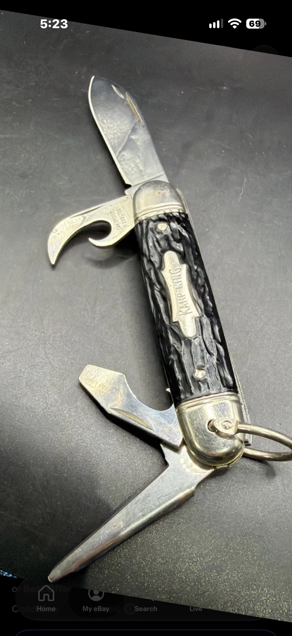 Kamp-King folding pocket knife / multi-tool