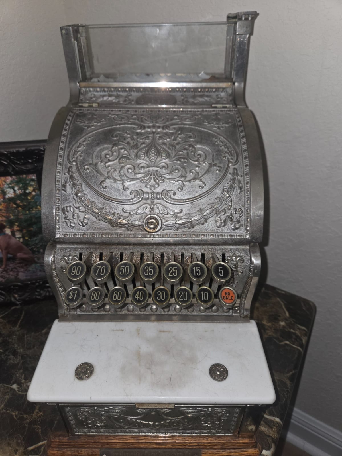 Antique mechanical cash register / coin-operated register