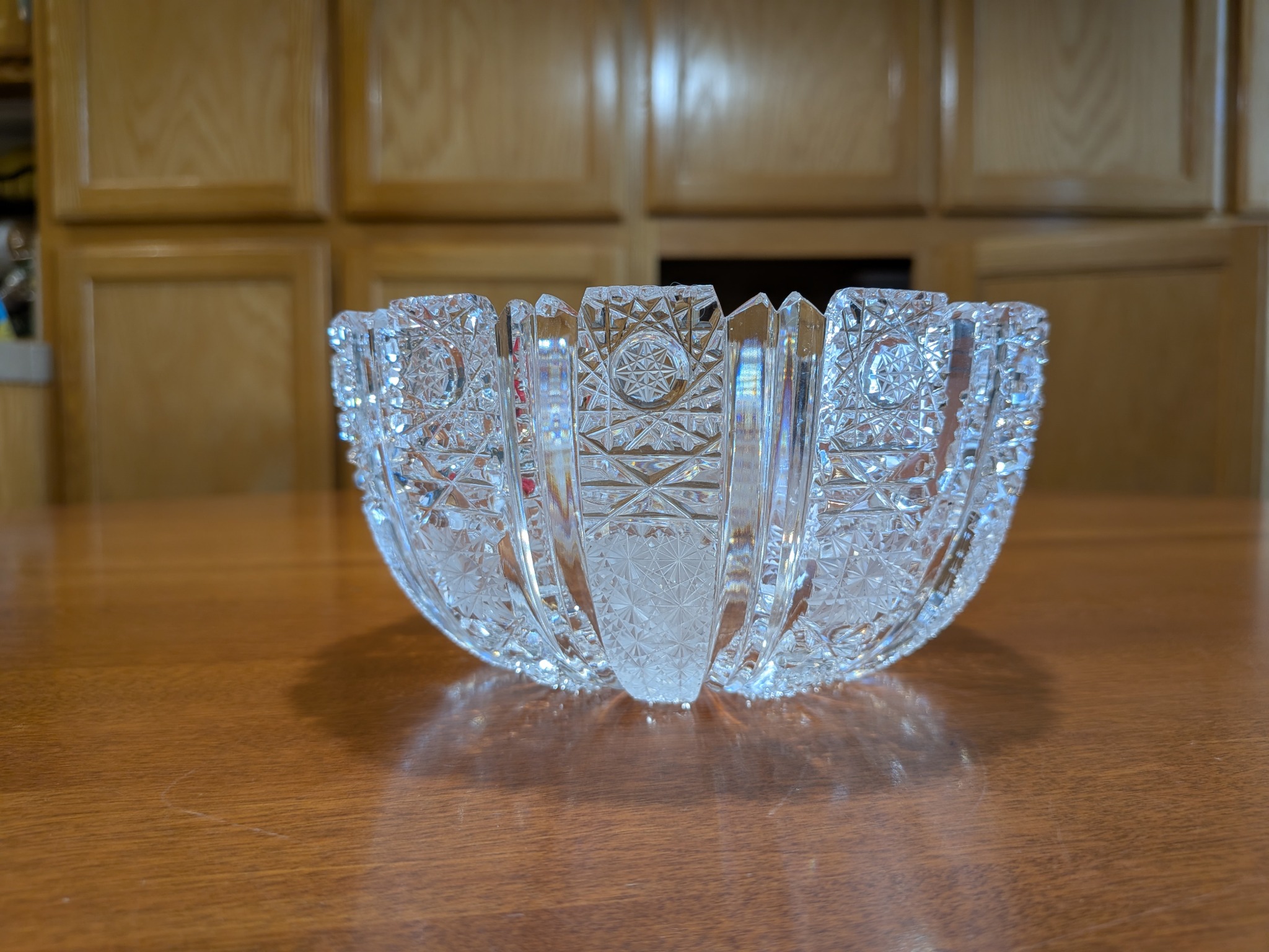 Cut crystal bowl