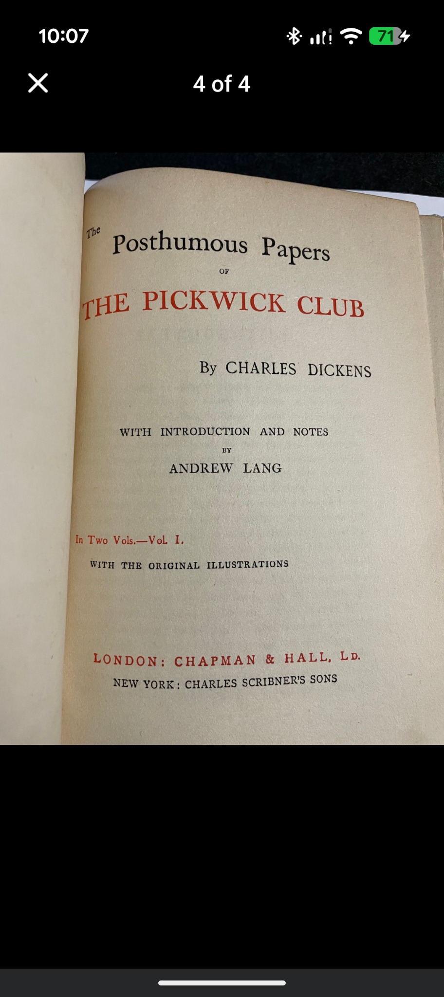 The Posthumous Papers of the Pickwick Club (Vol. I) by Charles Dickens