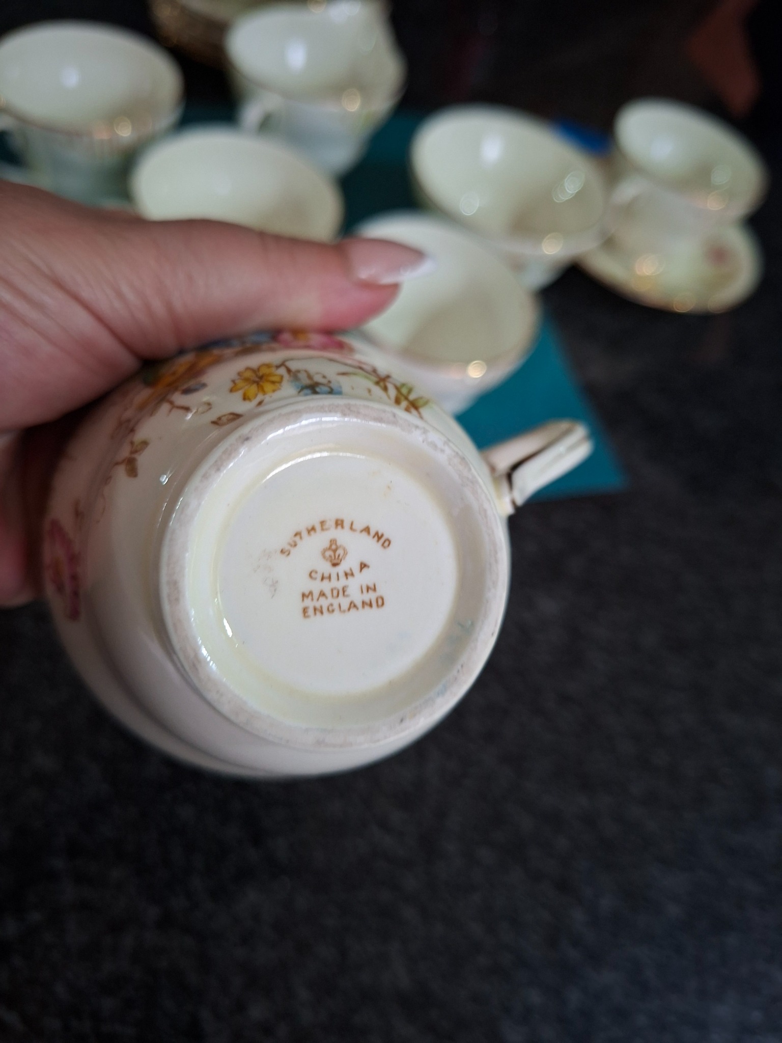 Sutherland China miniature porcelain cup or demitasse cup