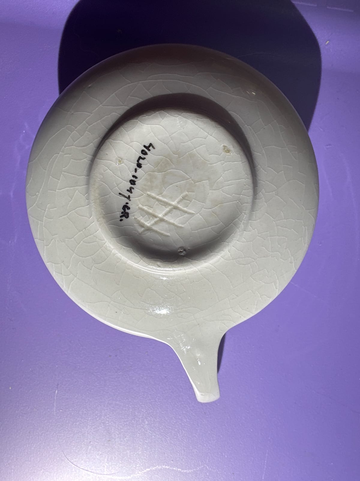 Ceramic teacup saucer or small underplate