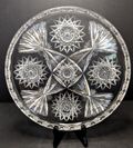 Cut glass decorative plate or bowl