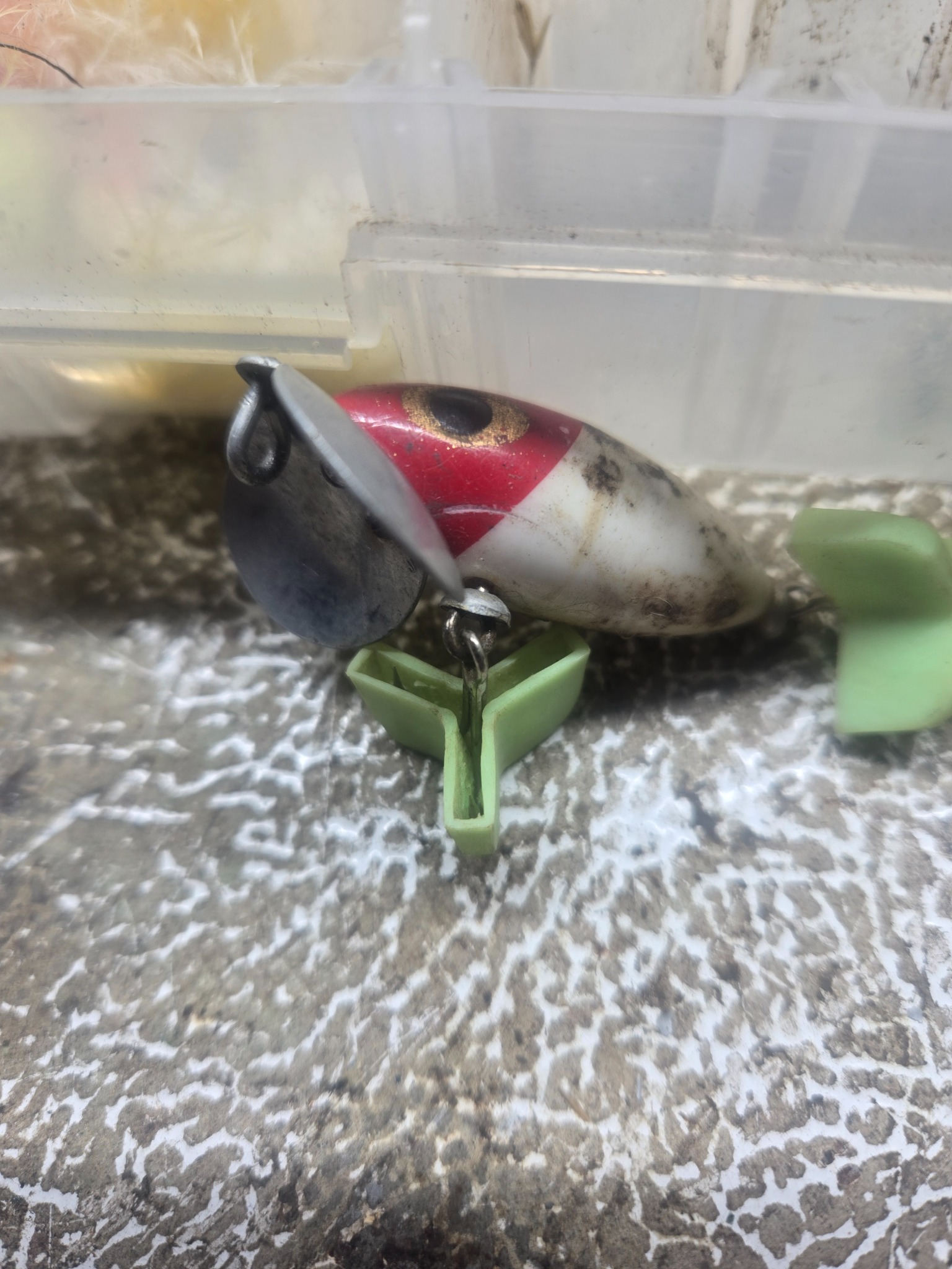 Vintage fishing lure (plug-style crankbait)