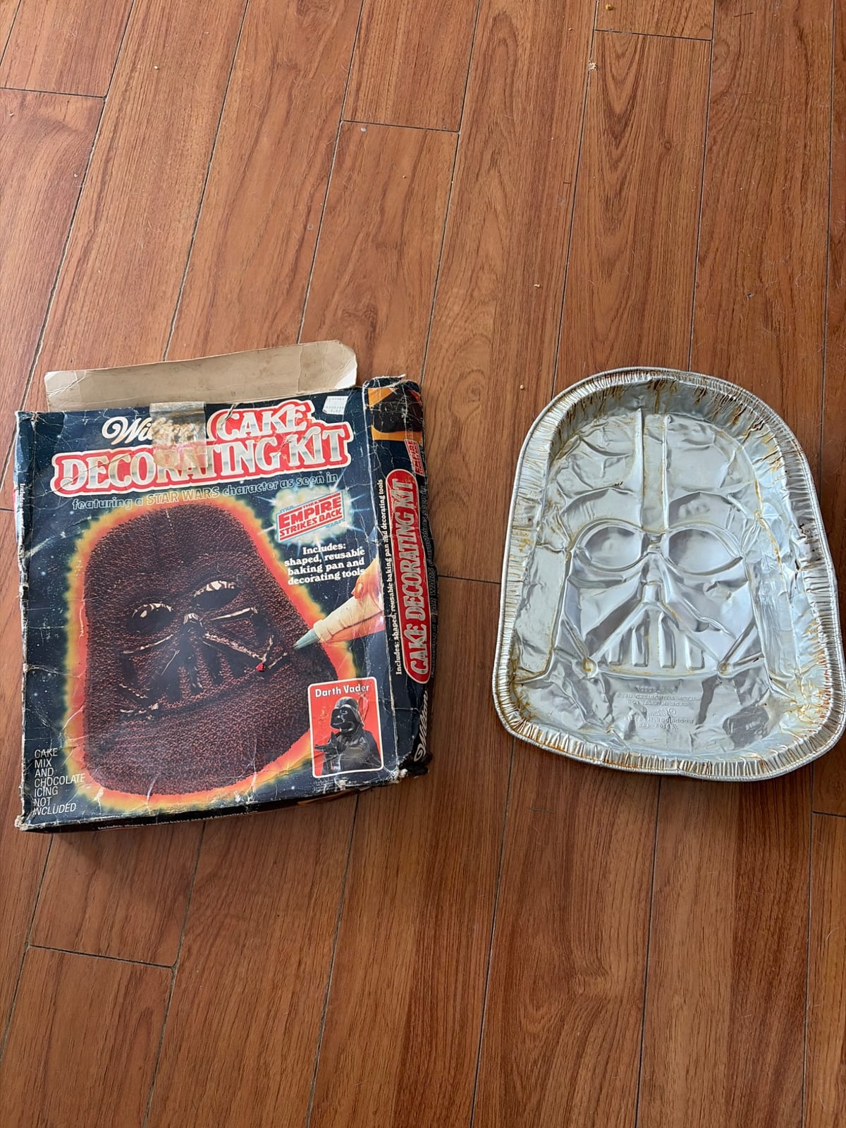 Wilton Star Wars Darth Vader Cake Decorating Kit with shaped baking pan