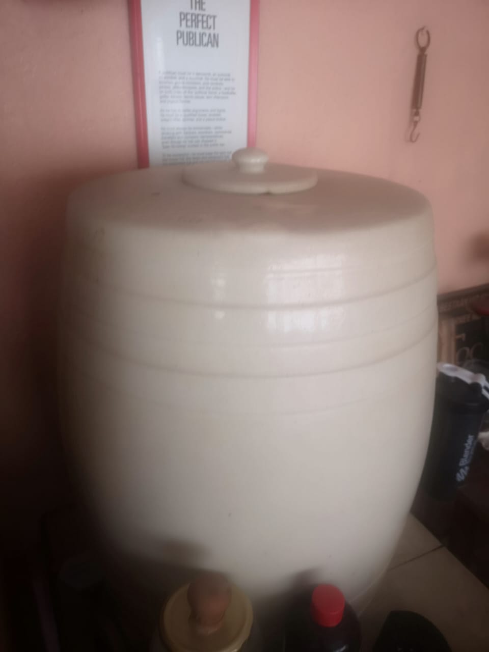 Large ceramic water storage jar / water pot