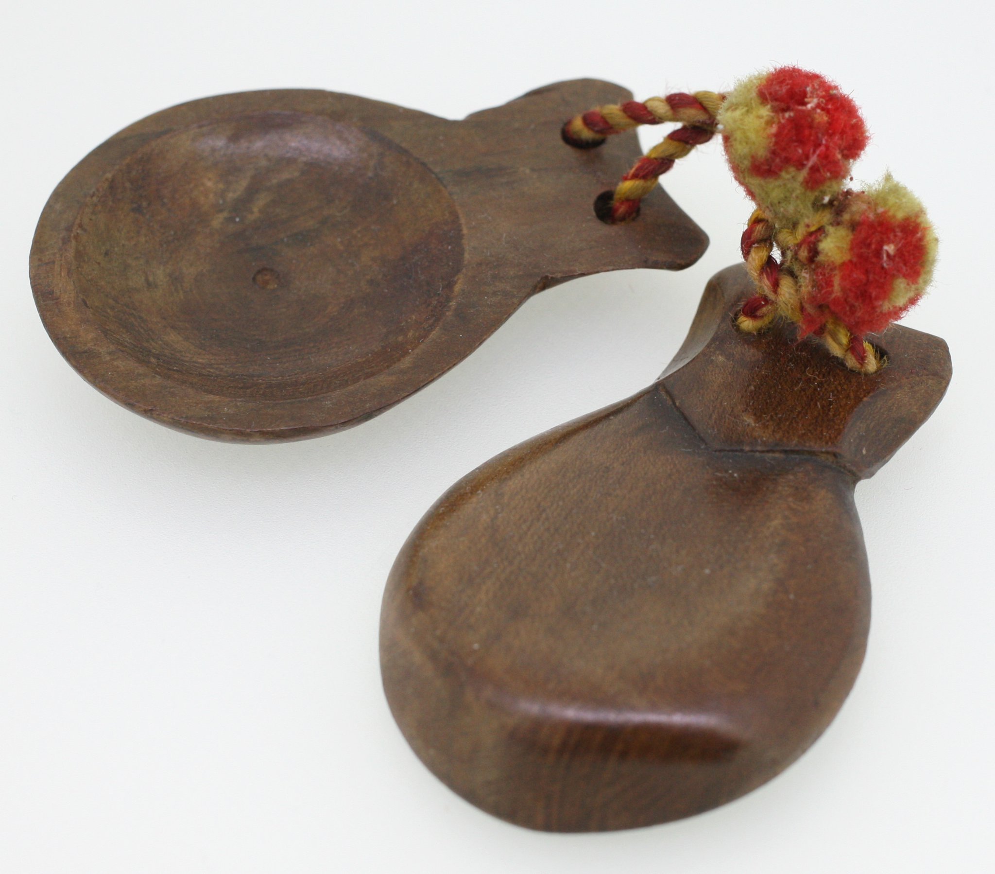Wooden maraca or rattle pair