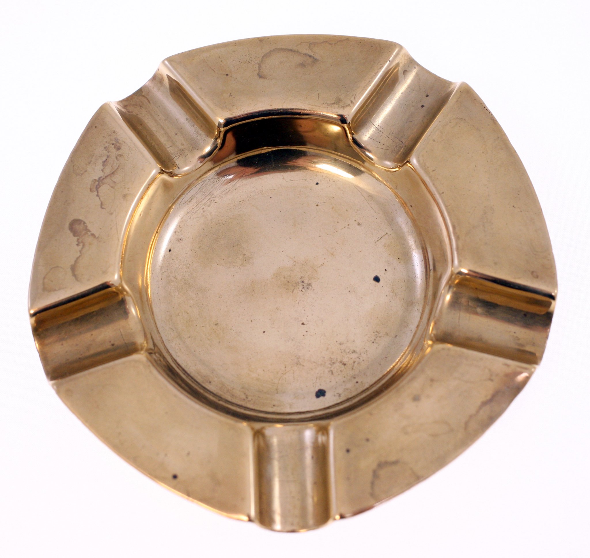 Mid-century brass ashtray