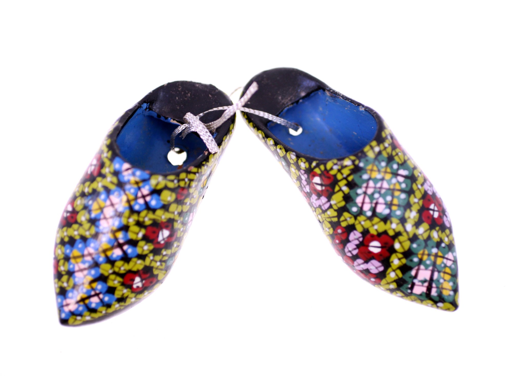 Pair of decorative wooden clogs/shoes